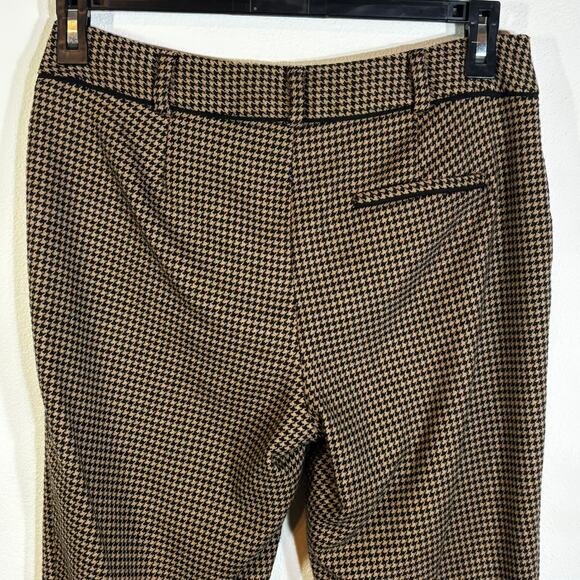 Talbots Pants Womens Size 6 Wool Blend Houndstooth Plaid Trouser Office Academia - Picture 3 of 6